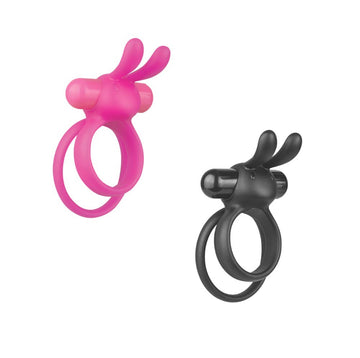 Bunny Double Ring (Pink/Black)